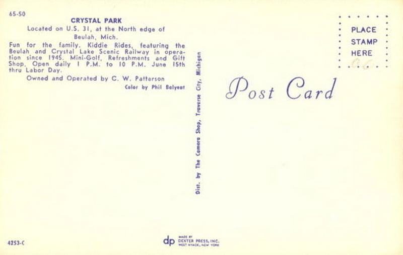 Crystal Park - Vintage Postcard